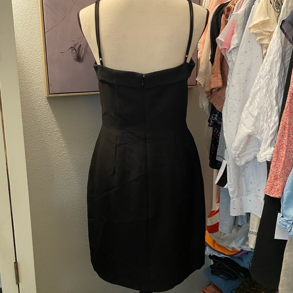 Charles Henry Black Satin Dress - Picture 4 of 9
